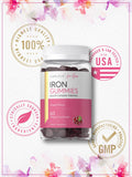 Carlyle Iron Gummies for Her back view packaging