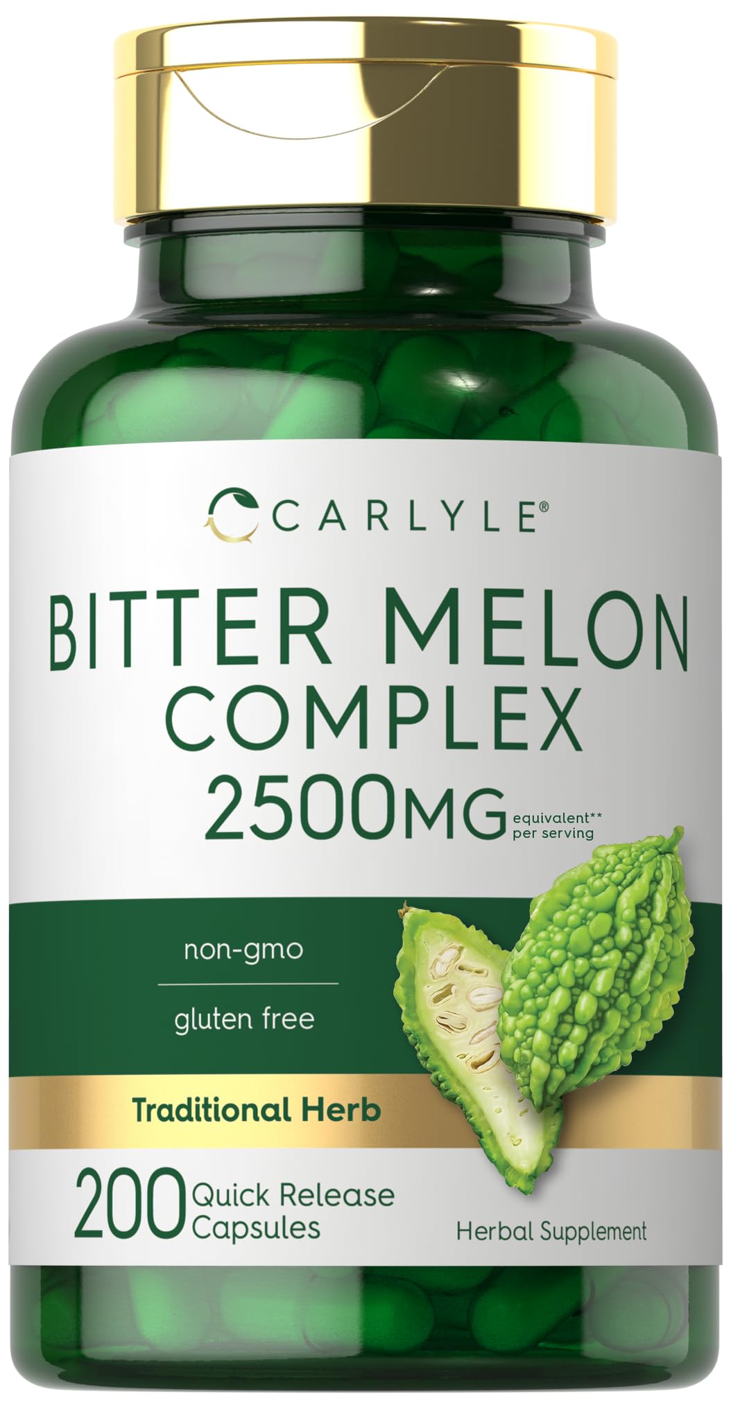 Carlyle Karela Bitter Melon Capsules 1000mg front view