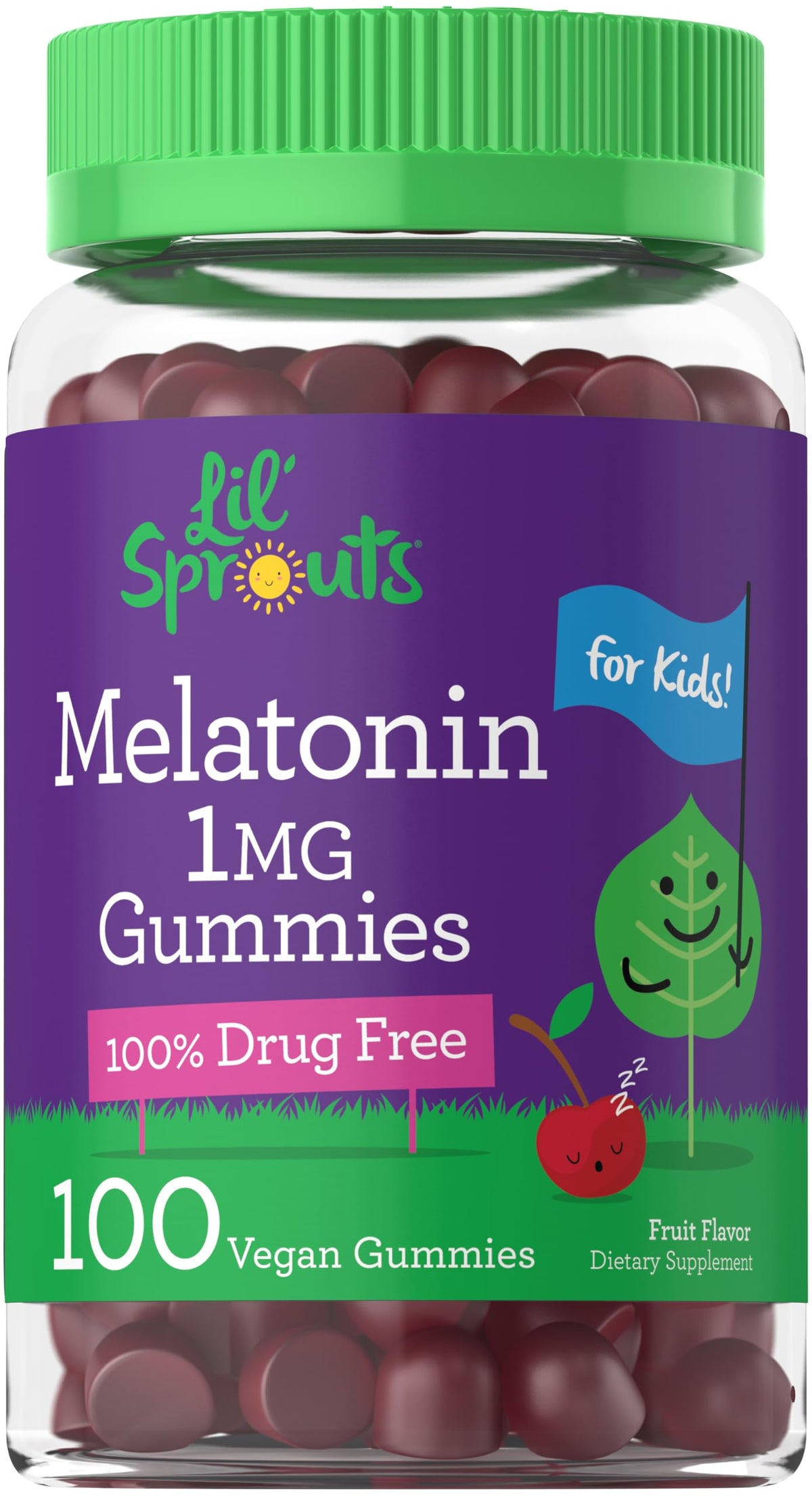 Carlyle Kids Melatonin Gummies 100 Count front view