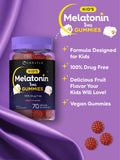 Carlyle Kids Melatonin Gummies back view with ingredient list