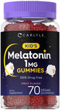 Carlyle Kids Melatonin Gummies front view with berry flavour