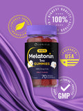 Carlyle Kids Melatonin Gummies with a child holding them