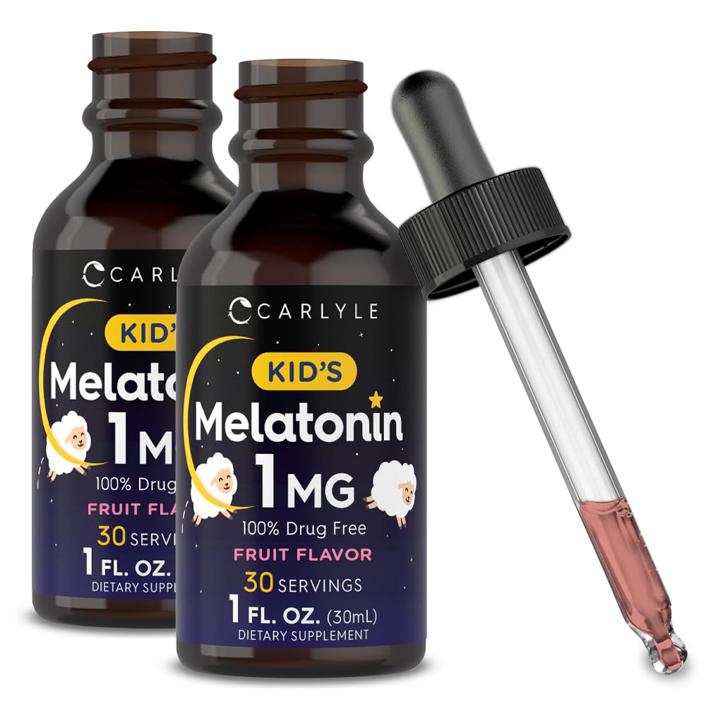 Carlyle Kids Melatonin Liquid 1 fl oz front view
