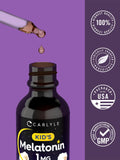 Carlyle Kids Melatonin Liquid 1 fl oz on a nightstand
