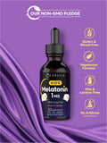 Carlyle Kids Melatonin Liquid 1 fl oz pouring into a spoon