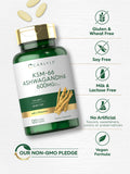 Carlyle KSM-66 Ashwagandha 600mg vegan capsules on a wooden surface