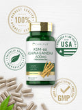 Carlyle KSM-66 Ashwagandha Capsules 600mg on a wooden table