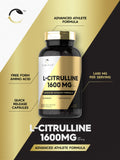 Carlyle L-Citrulline BCAA Supplement 1600mg bottle with label