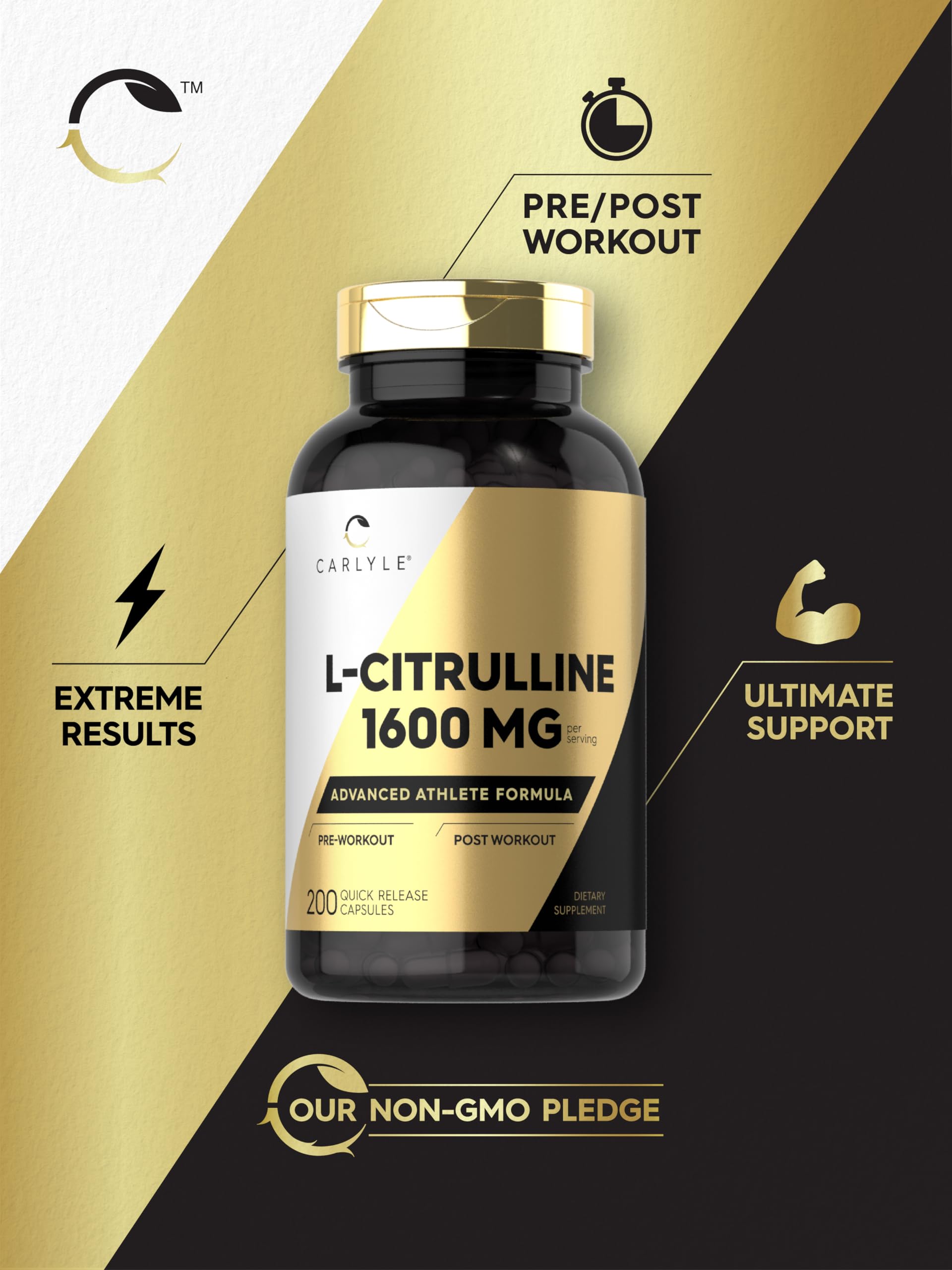 Carlyle L-Citrulline BCAA Supplement 1600mg ingredients list