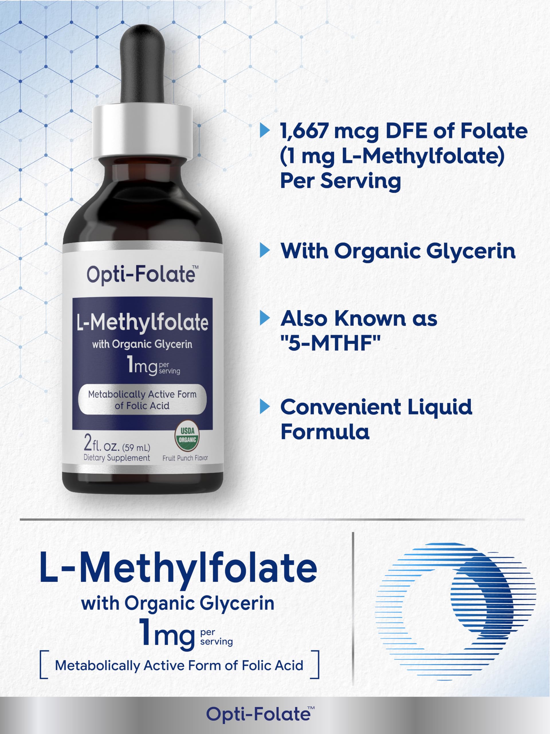Carlyle L-Methylfolate 1mg supplement packaging