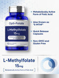 Carlyle L-Methylfolate 25000 mcg capsules with packaging