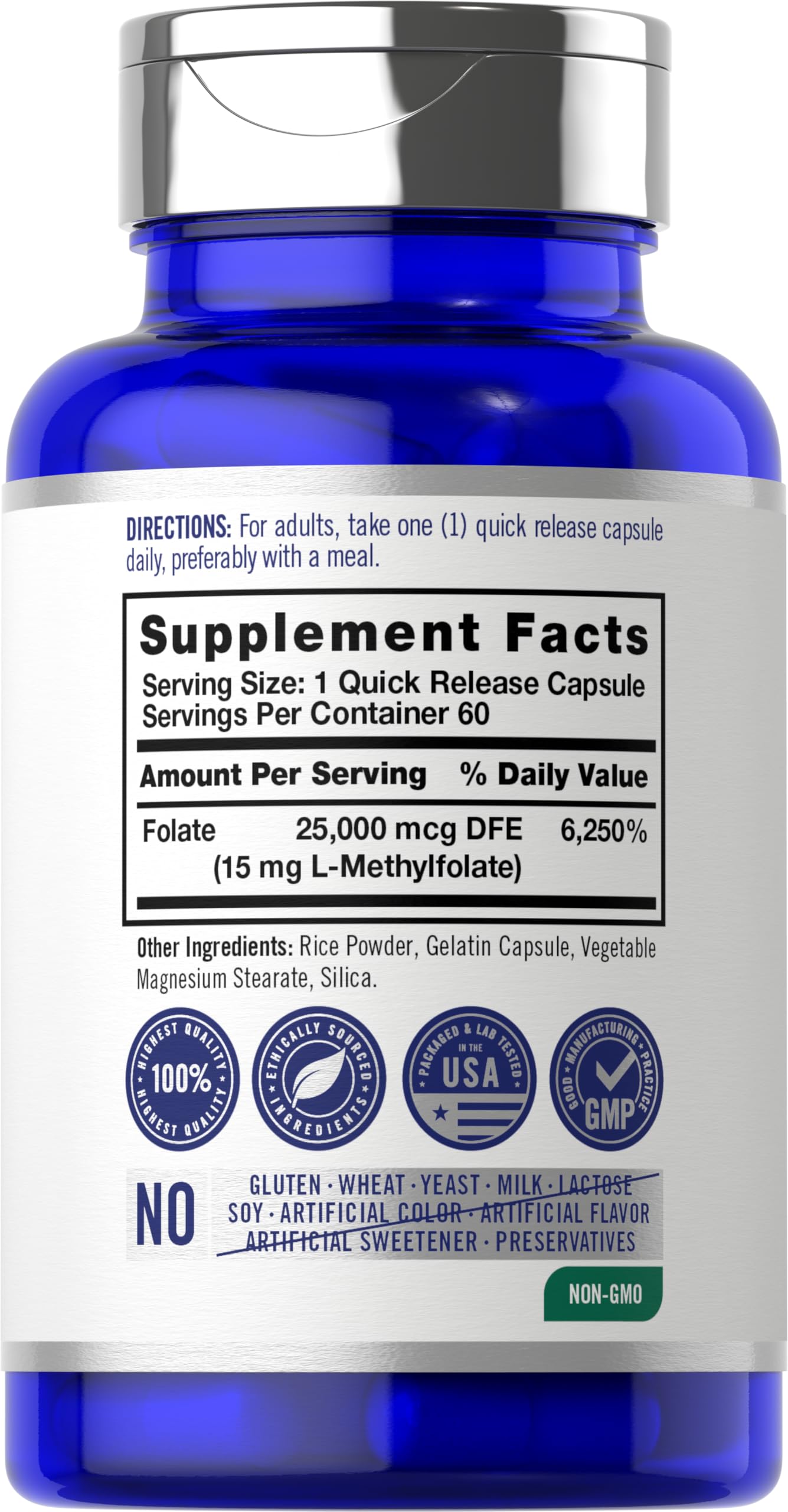 Carlyle L-Methylfolate capsules with packaging