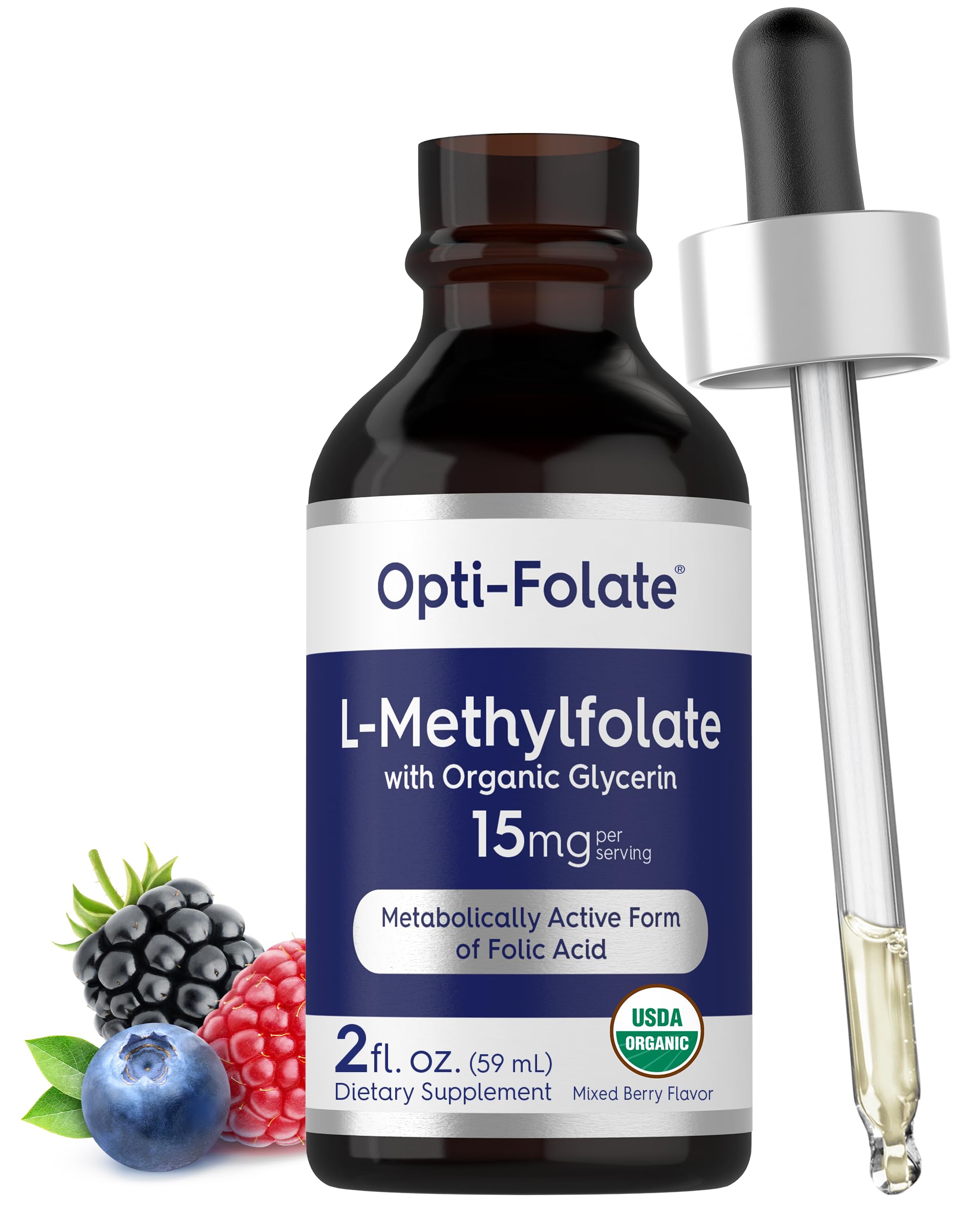 Carlyle L-Methylfolate Liquid Supplement bottle front view