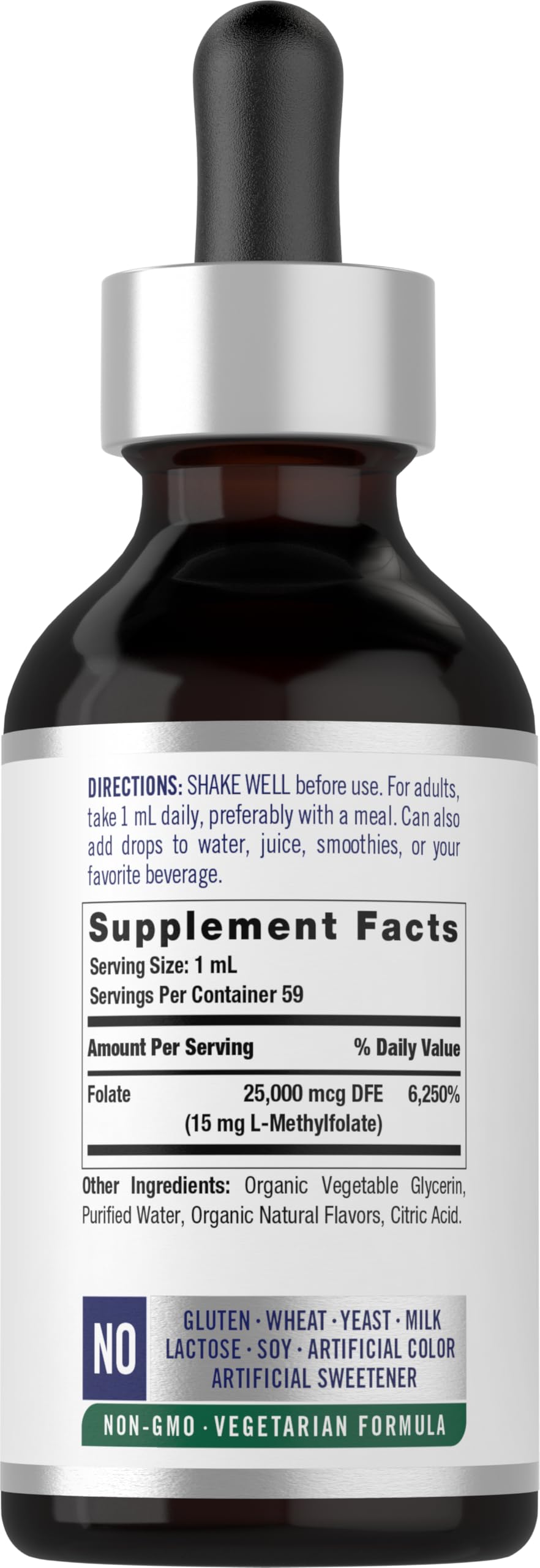 Carlyle L-Methylfolate Liquid Supplement mixed berry flavour