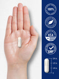 Carlyle L-Methylfolate supplement capsules with a glass of water