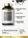 Carlyle L-Phenylalanine 1000mg capsules bottle with label