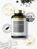 Carlyle L-Phenylalanine 1000mg capsules on a wooden table