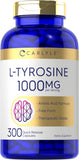 Carlyle L-Tyrosine 1000mg capsule bottle front view
