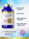 Carlyle L-Tyrosine 1000mg capsules side view