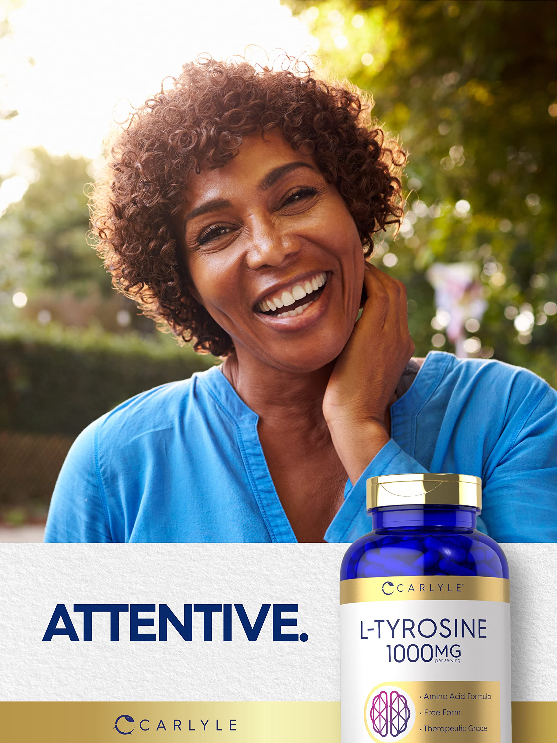 Carlyle L-Tyrosine ingredients list on packaging