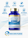 Carlyle Lactase Enzyme Tablets on a wooden table