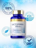 Carlyle Lactoferrin 300mg capsules close-up
