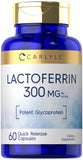 Carlyle Lactoferrin 300mg capsules front view