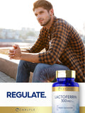 Carlyle Lactoferrin 300mg capsules with health supplements