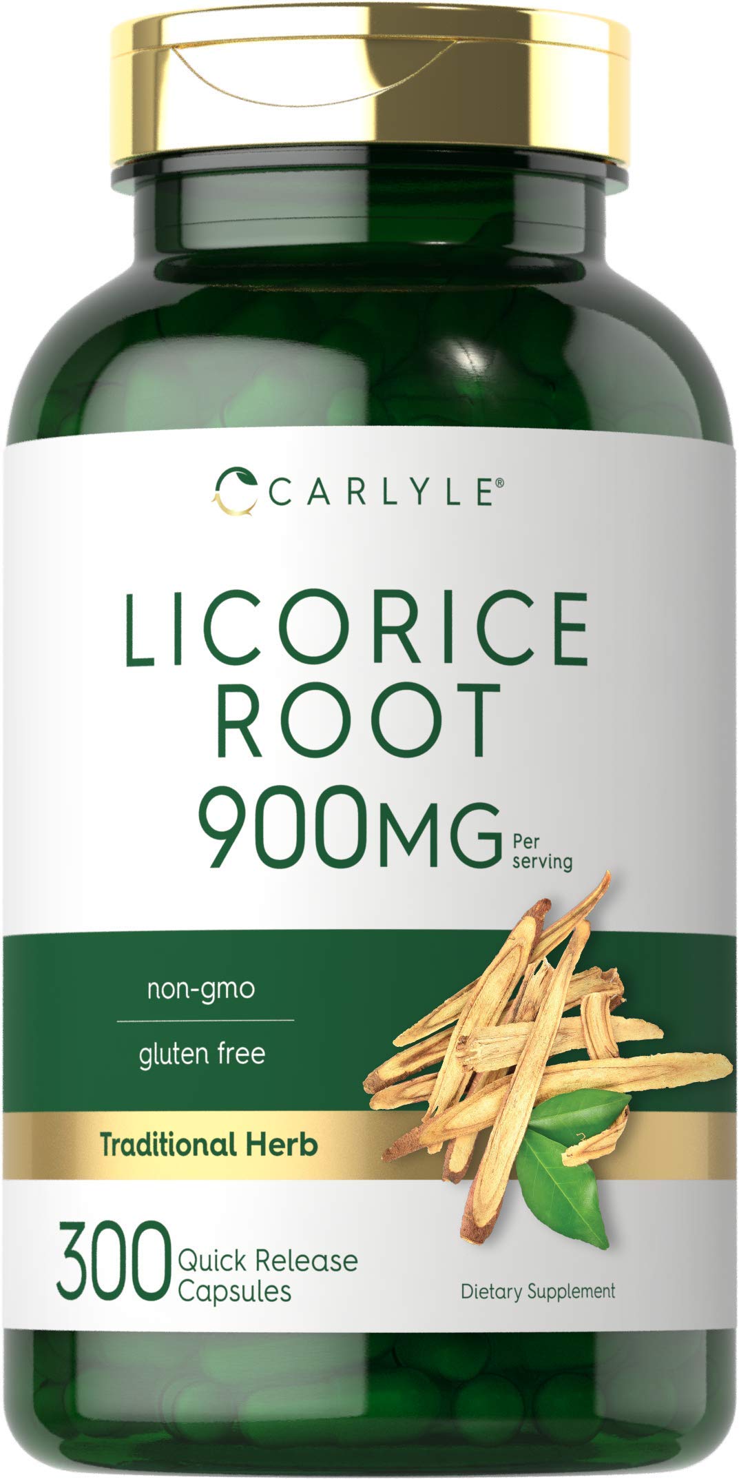 Carlyle Licorice Root 900mg capsules front view