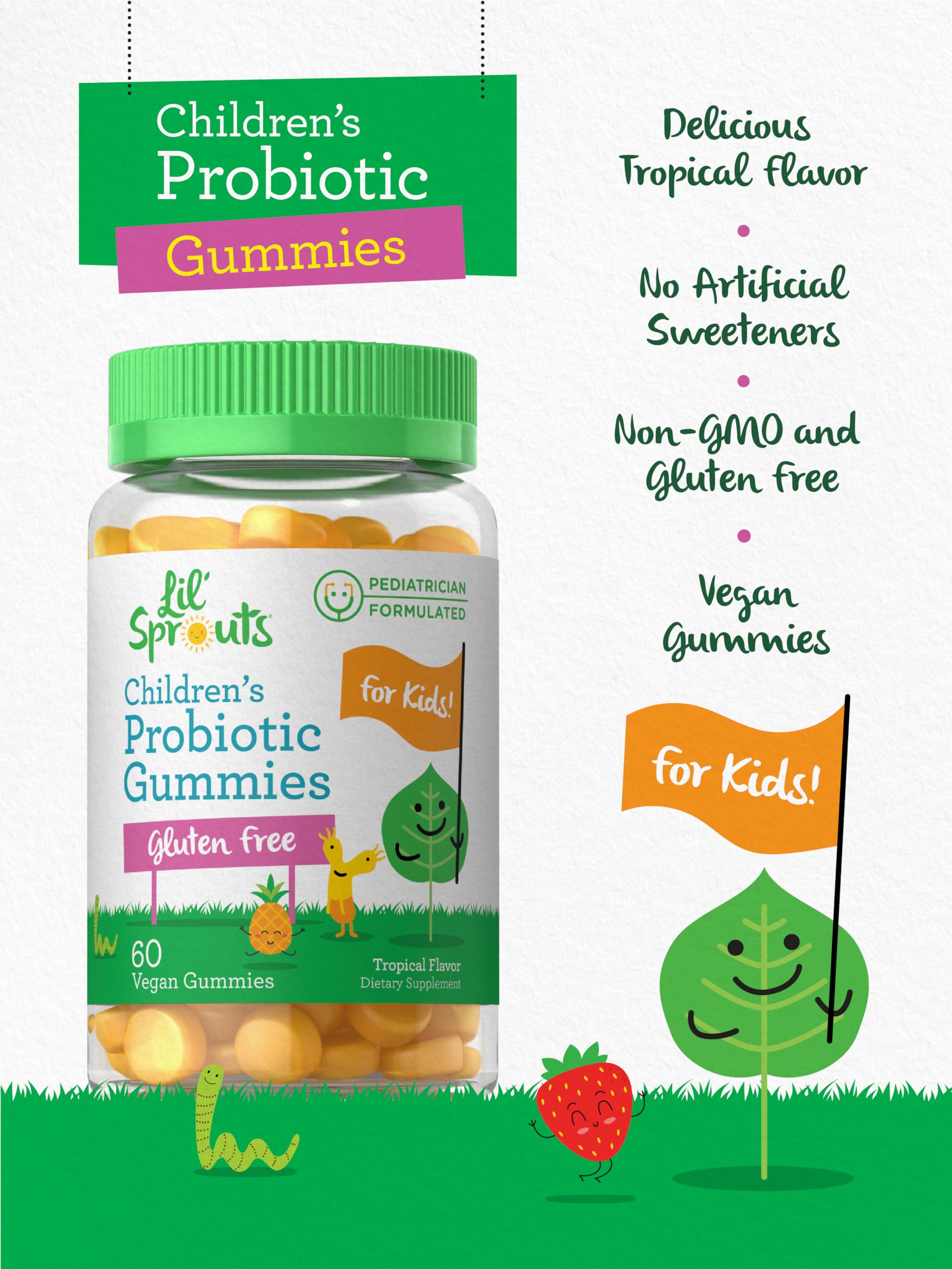 Carlyle Lil' Sprouts Probiotic Gummies ingredients list