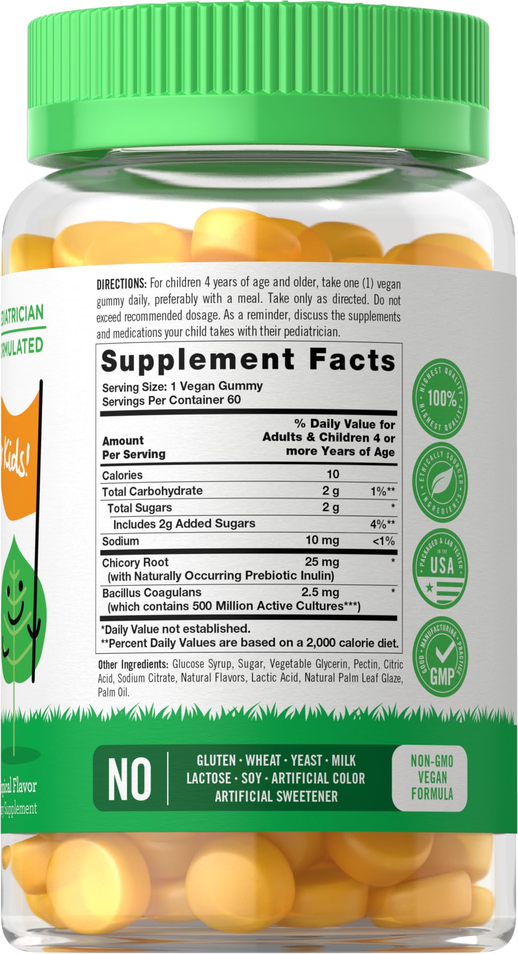 Carlyle Lil' Sprouts Probiotic Gummies tropical flavour gummies
