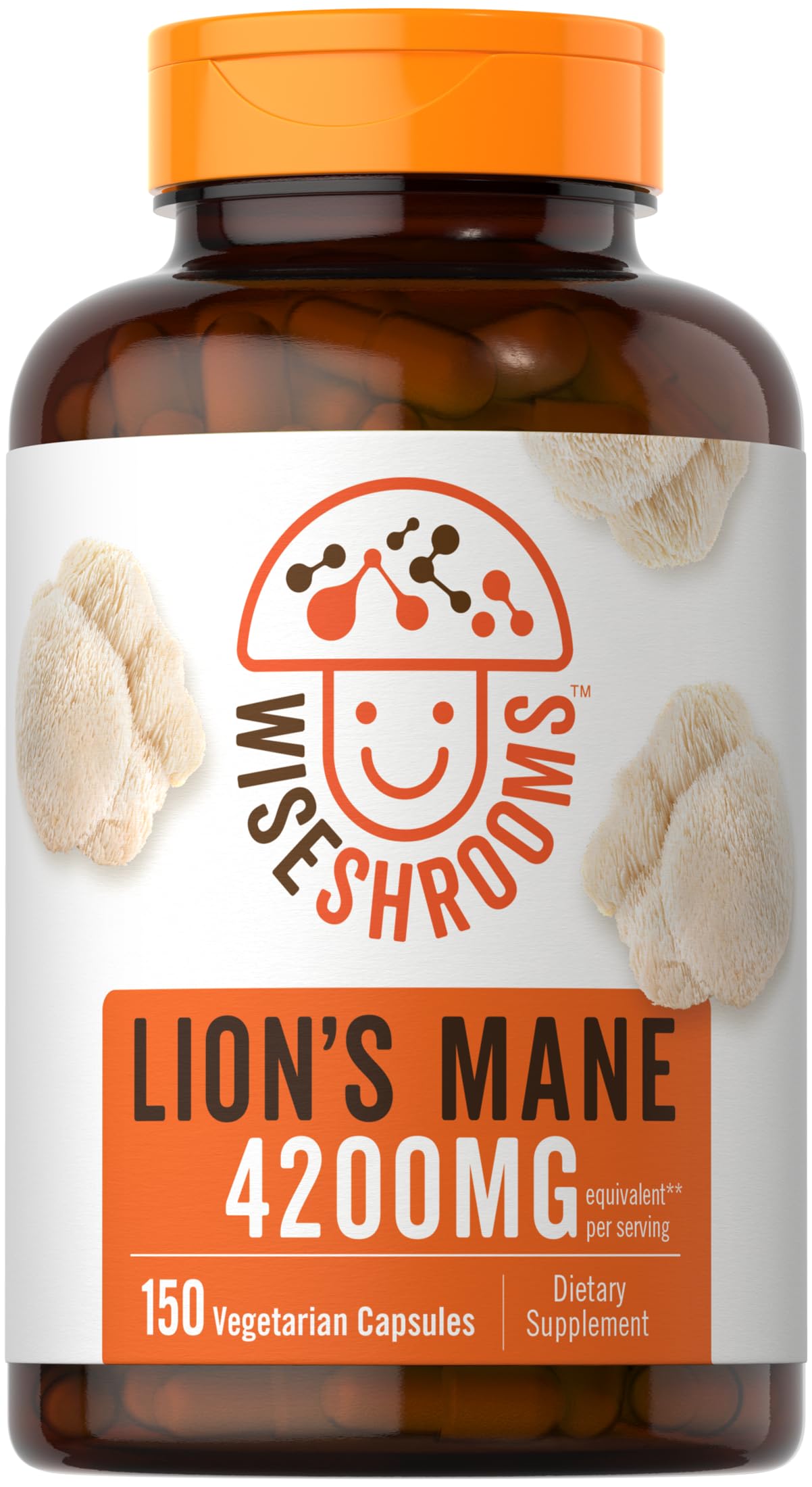 Carlyle Lion's Mane Mushroom Capsules 60 count front view