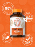 Carlyle Lion's Mane Mushroom Capsules with BioPerine black pepper extract