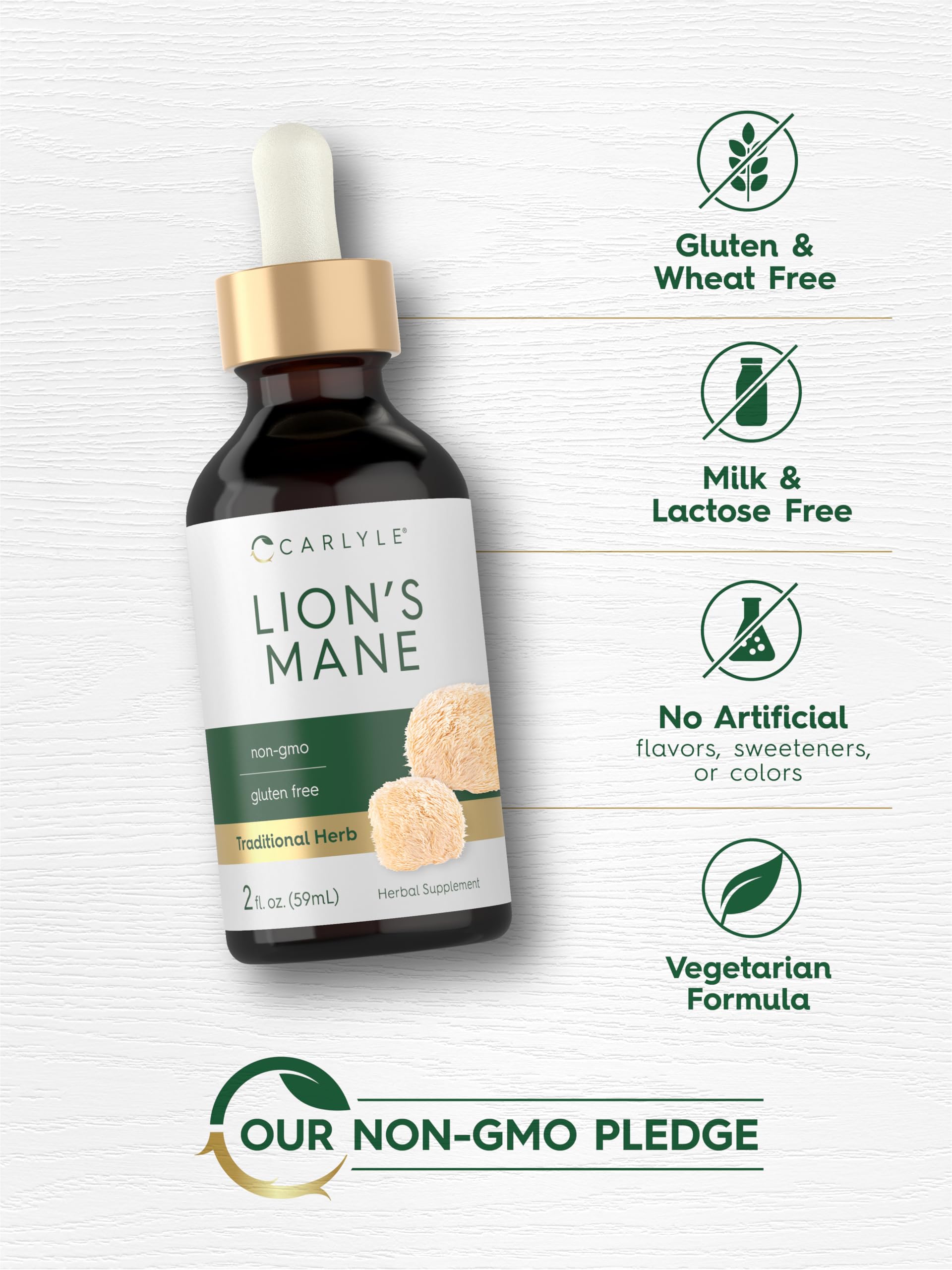 Carlyle Lion's Mane Mushroom Extract 150g packaging