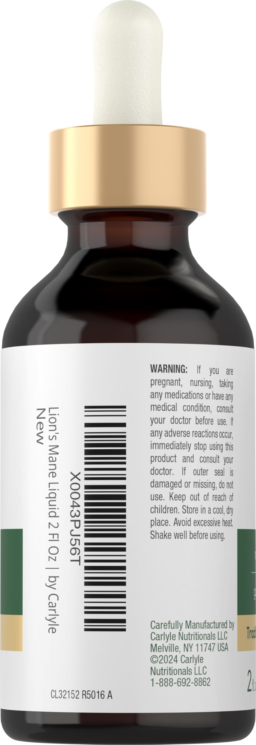 Carlyle Lion's Mane Mushroom Extract 150g side view