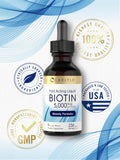 Carlyle Liquid Biotin 5000 mcg berry flavour with fresh berries