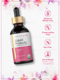 Carlyle Liquid Probiotic 14 Strains 131g label close-up