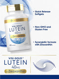 Carlyle Lutein Softgels 40mg back view with ingredient list