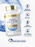 Carlyle Lutein Softgels 40mg lifestyle scene with a glass of water