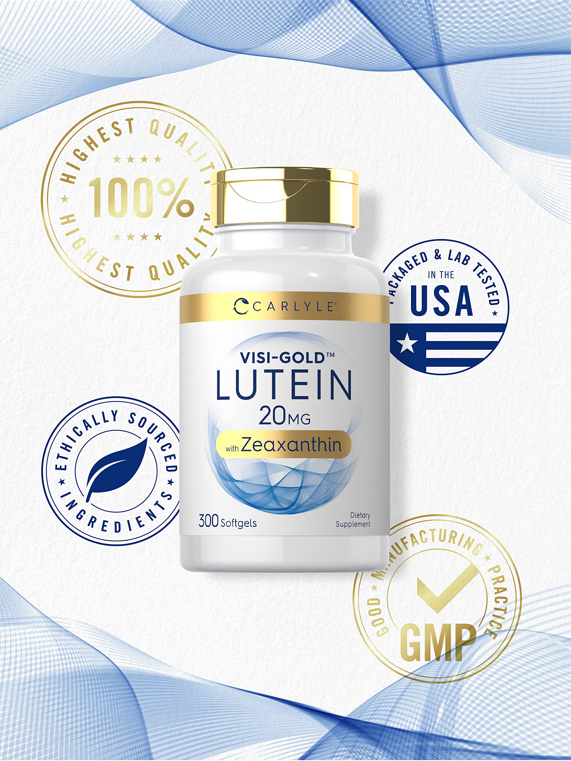 Carlyle Lutein & Zeaxanthin Softgels 20mg ingredients list
