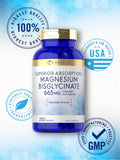 Carlyle Magnesium Bisglycinate 231g on a wooden table