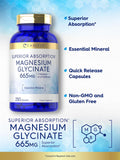 Carlyle Magnesium Glycinate 100mg 180 Capsules back view
