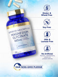 Carlyle Magnesium Glycinate 100mg 180 Capsules opened bottle
