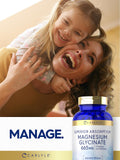 Carlyle Magnesium Glycinate 100mg 180 Capsules with measuring spoon
