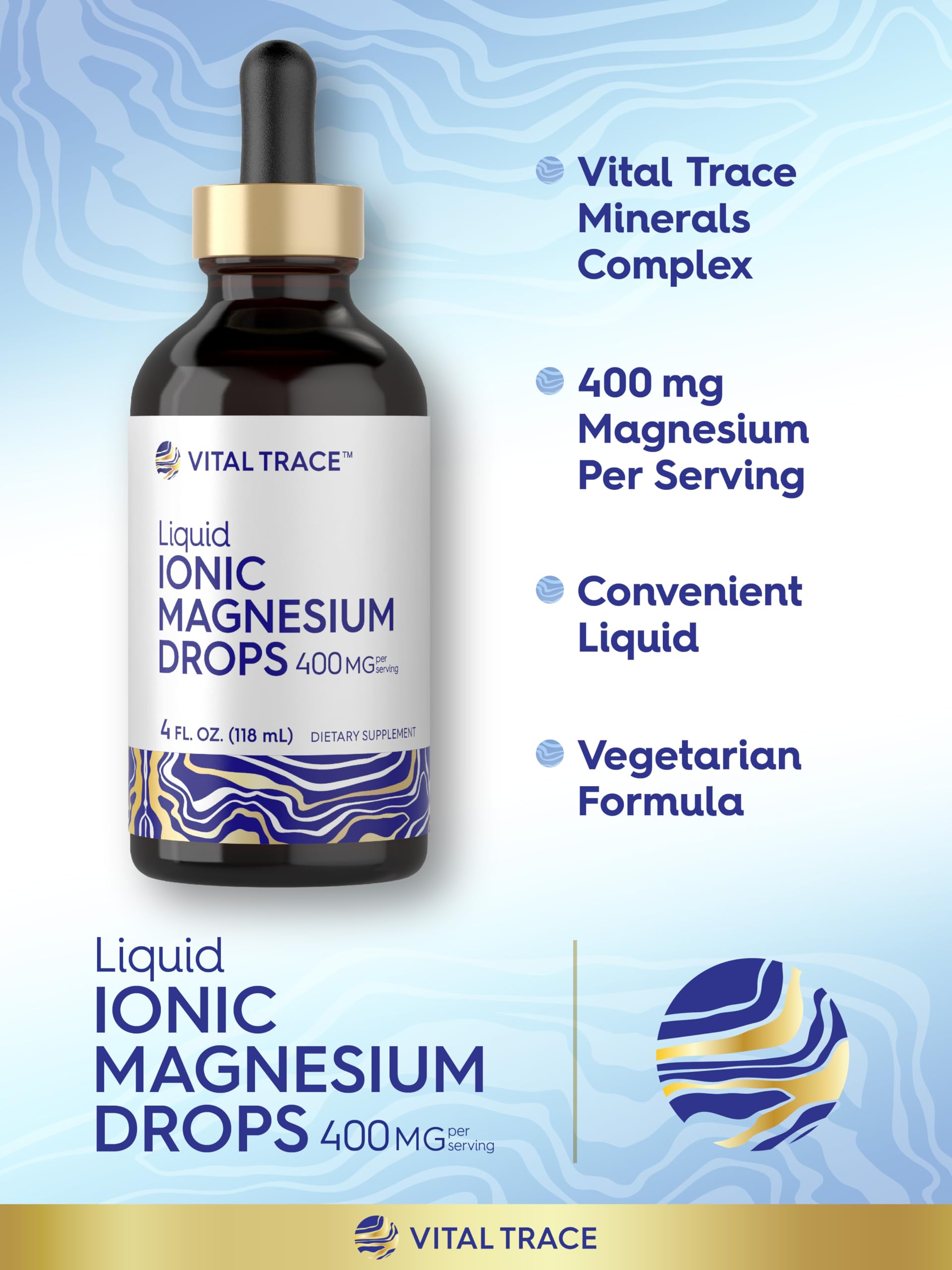 Carlyle Magnesium Liquid Drops label detailing ingredients