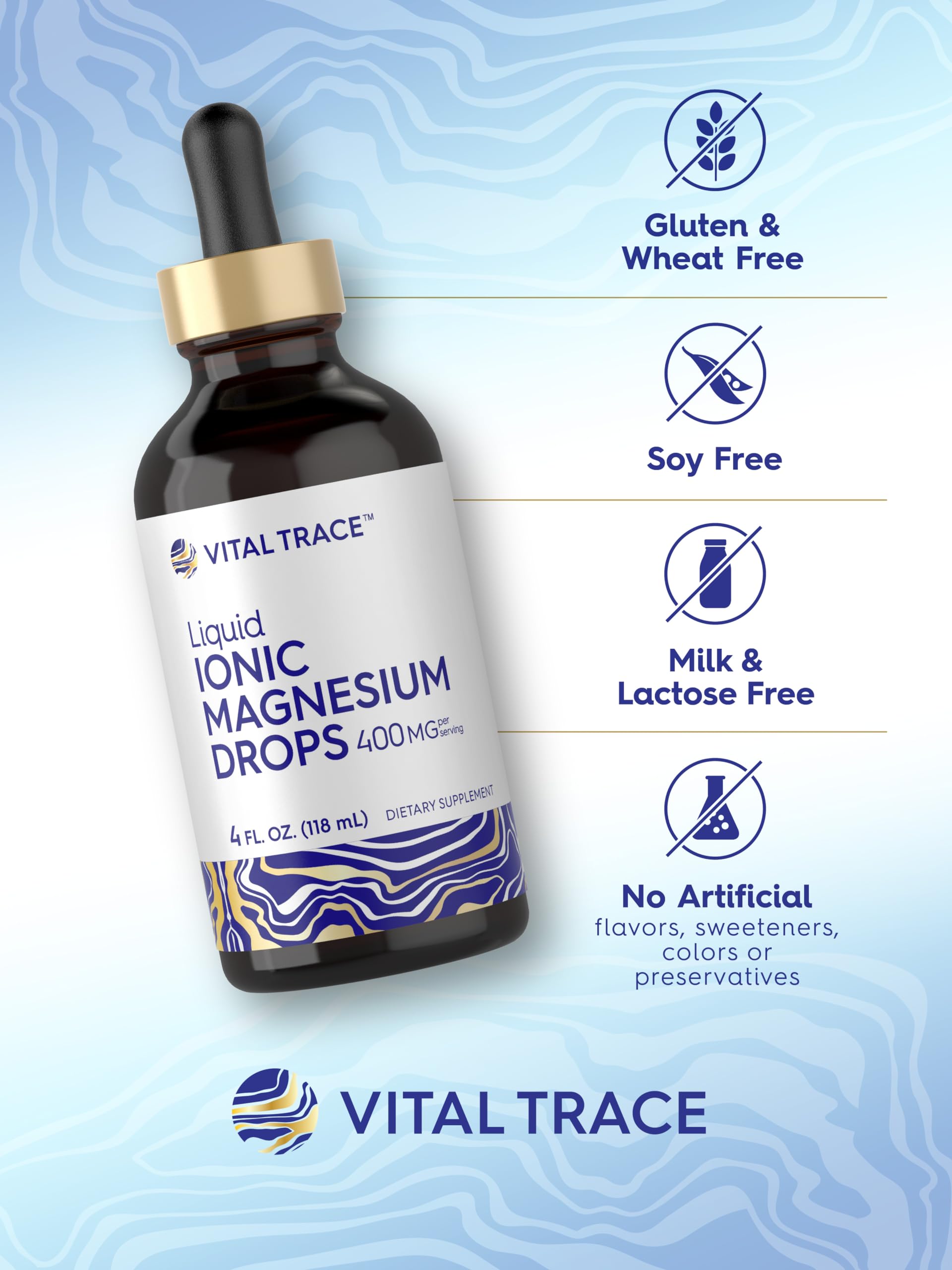 Carlyle Magnesium Liquid Drops on wooden table