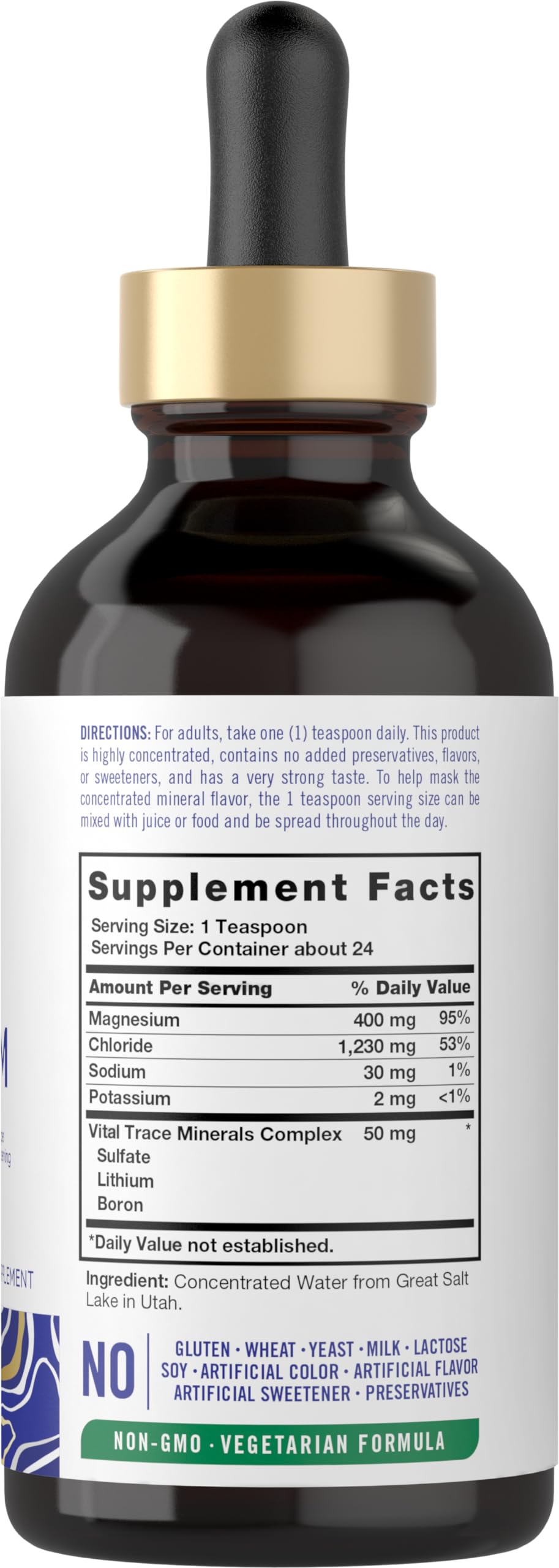 Carlyle Magnesium Liquid Drops packaging side view