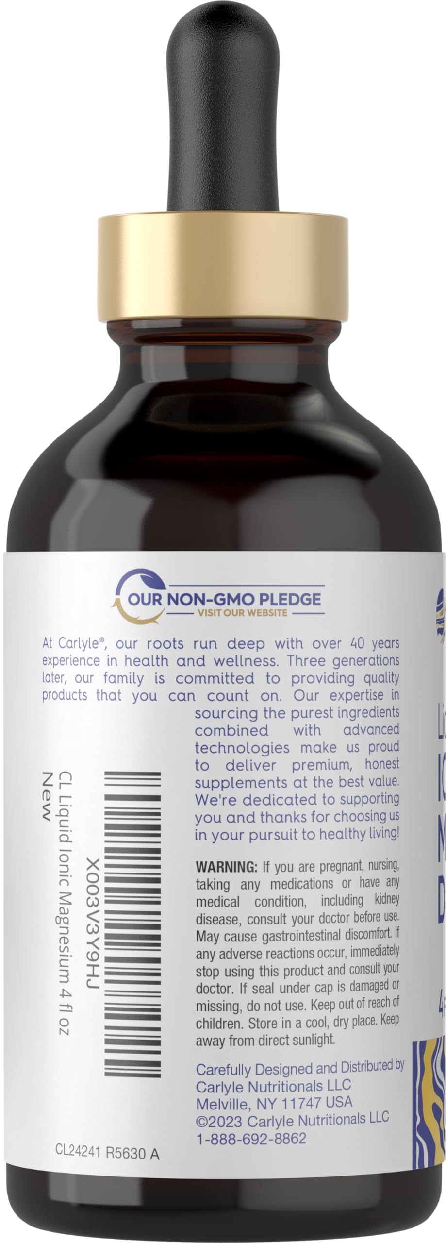 Carlyle Magnesium Liquid Drops with dropper close-up