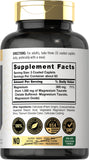 Carlyle Magnesium Taurate 1500mg side view of packaging