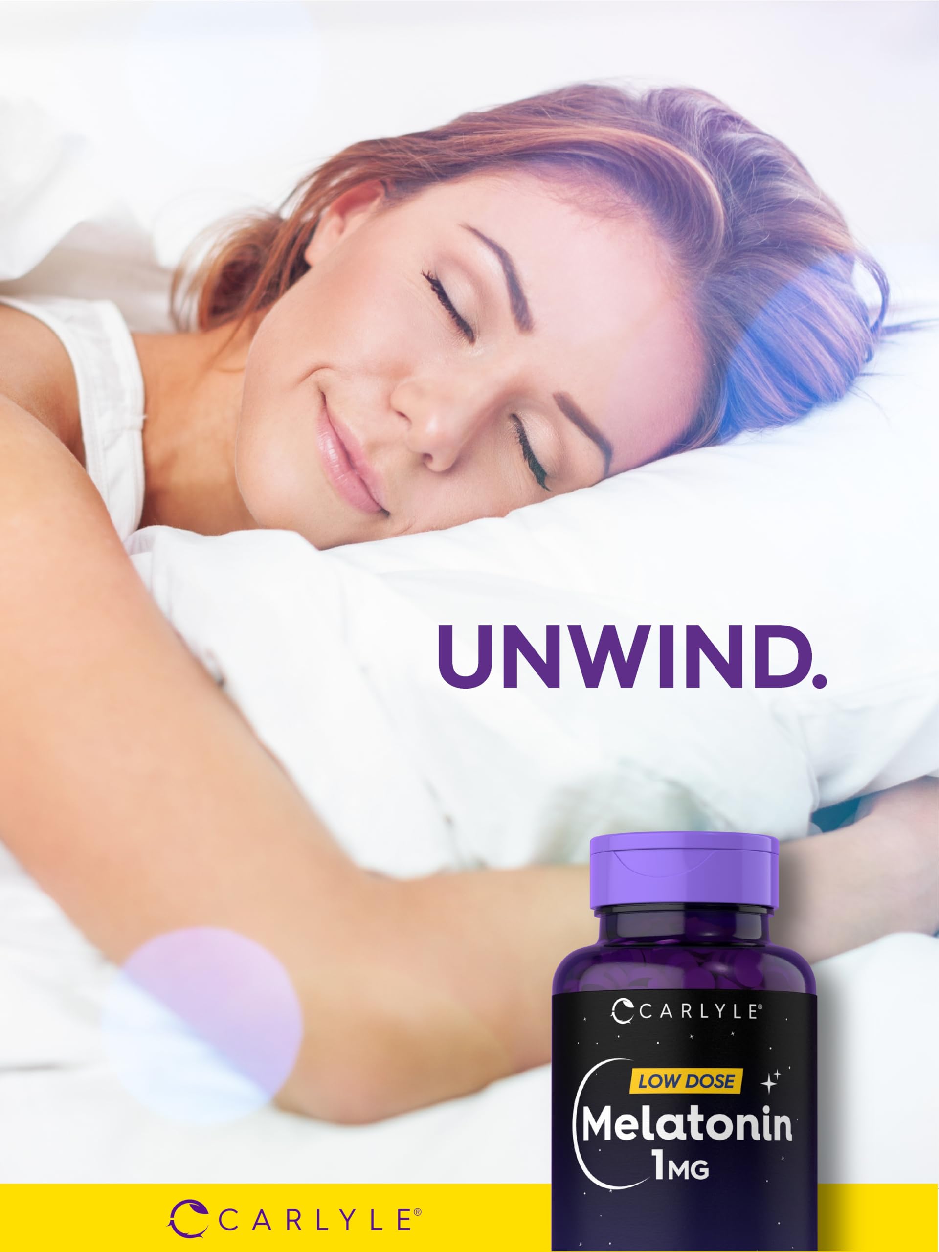 Carlyle Melatonin 1 mg Fast Dissolve Tablets close-up